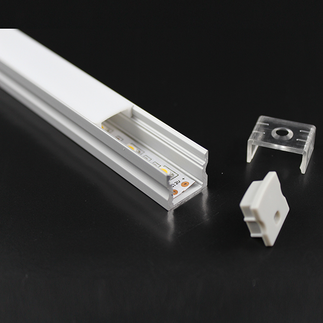 B17,1 mm * H15,3 mm (Innenbreite 12,2 mm) LED-Aluminiumprofil ohne Flügel